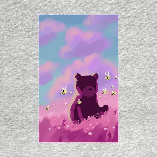 Cute digital art of teddy bear by Mayarart